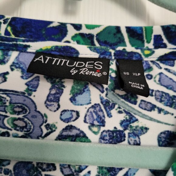 Attetudes by Renee Peplum Top - Picture 3 of 5